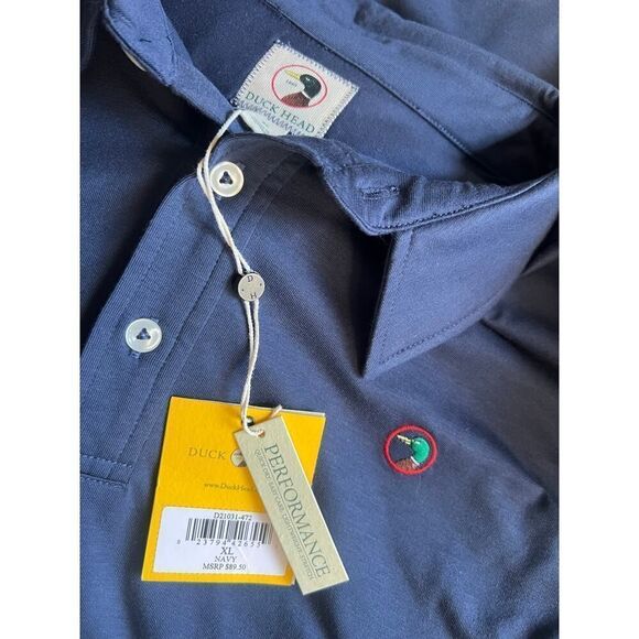 DUCKHEAD NEW WITH TAGS NAVY BLUE POLO SHIRT MSRP $90 - Picture 8 of 11